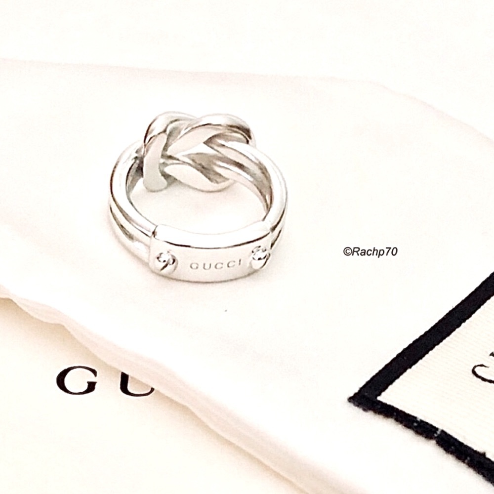 Authentic Gucci Grande Knot Ring Size 7 - Picture 4 of 9
